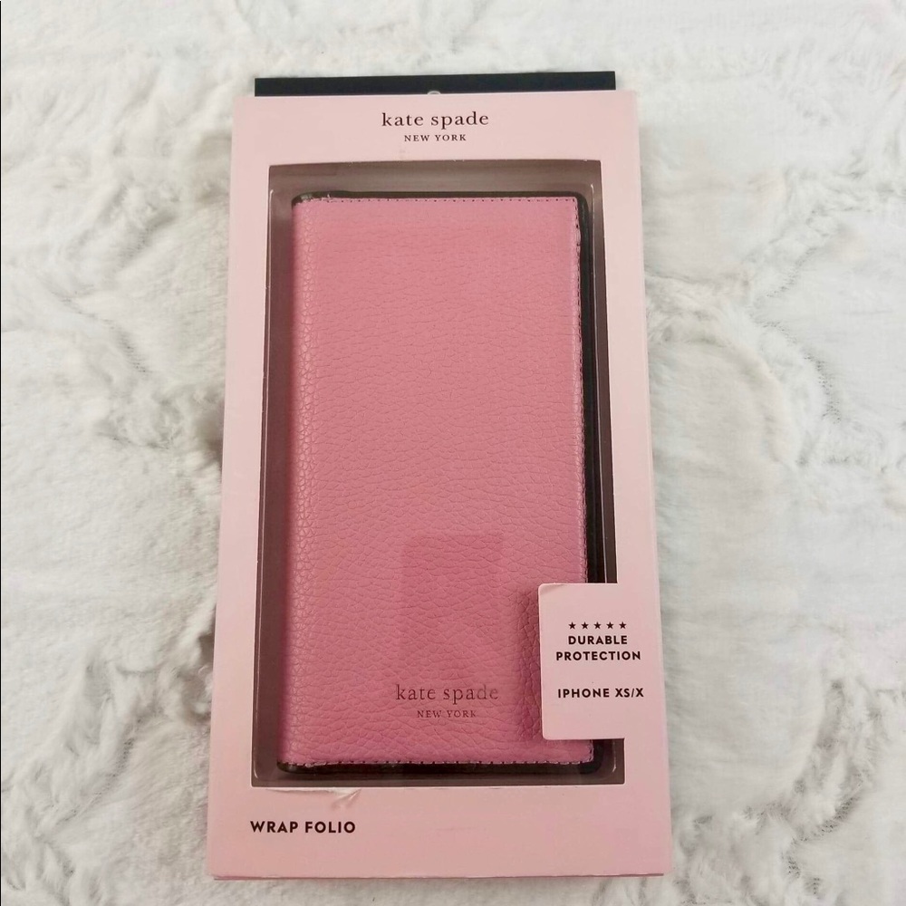 Kate Spade ♠️ Pink Wrap Folio IPhone X/XS•NWT